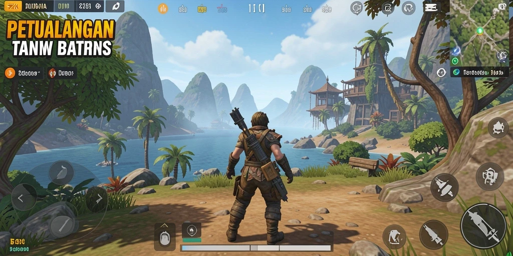 Screenshot gameplay 5ZK yang menampilkan petualangan mendebarkan.
