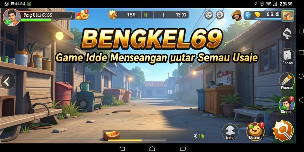Tampilan gameplay BENGKEL69 yang menarik dan penuh warna.
