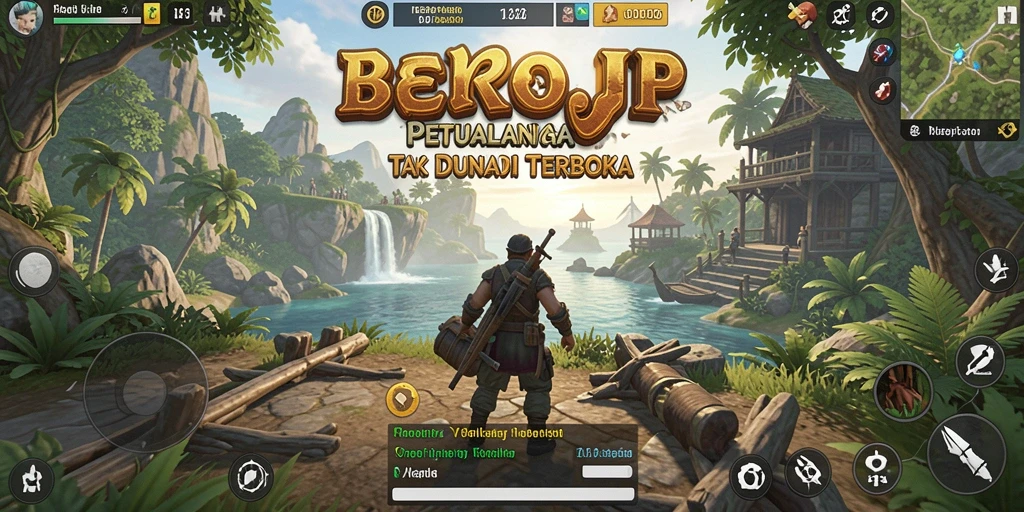 Screenshot dari gameplay BROJP yang menampilkan aksi di dunia terbuka.