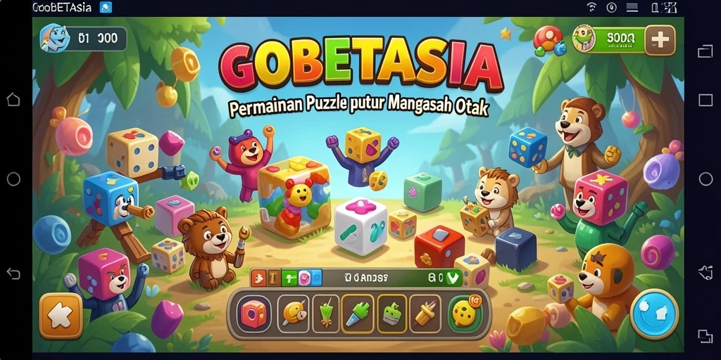 Tampilkan gameplay seru GOBETASIA dengan puzzle menantang.