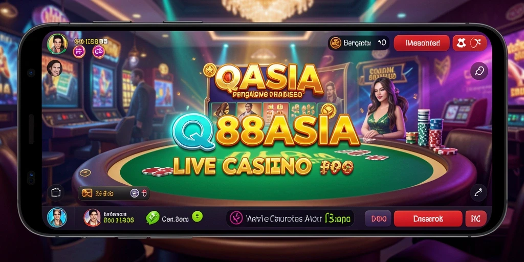 Tampilan gameplay Live Casino yang menarik dan mendebarkan di QQ88ASIA.
