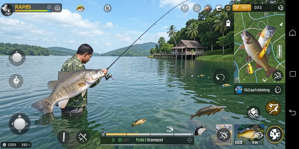 Tampilan gameplay menakjubkan dari RAP89 dengan aksi memancing seru.
