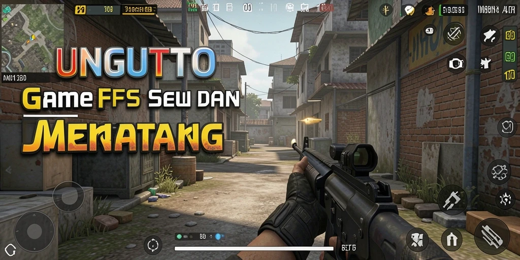 Tampilan gameplay seru dalam UNGUTOTO dengan aksi menembak yang mendebarkan.